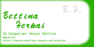 bettina herpai business card